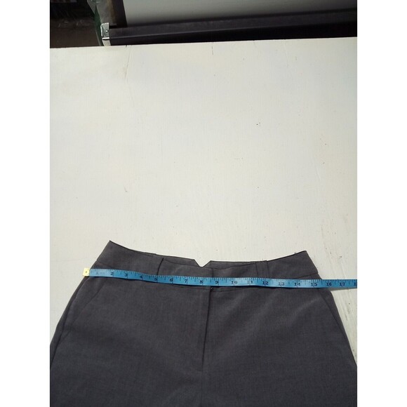 Worthington Works Stretch Dress Pants Size 4 Gray w/ Faux Back Pockets VGUC - Picture 3 of 5
